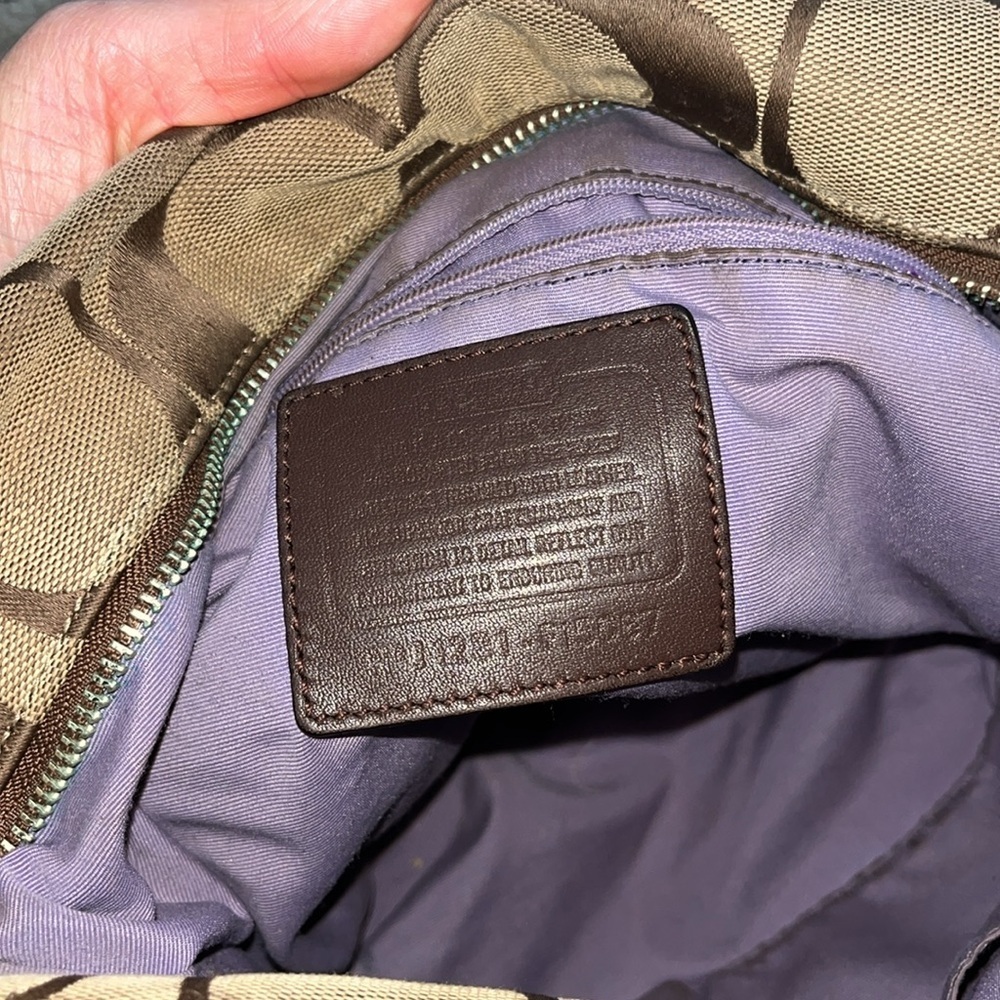 Coach brown monogram C vintage crossbody bag - Picture 6 of 6